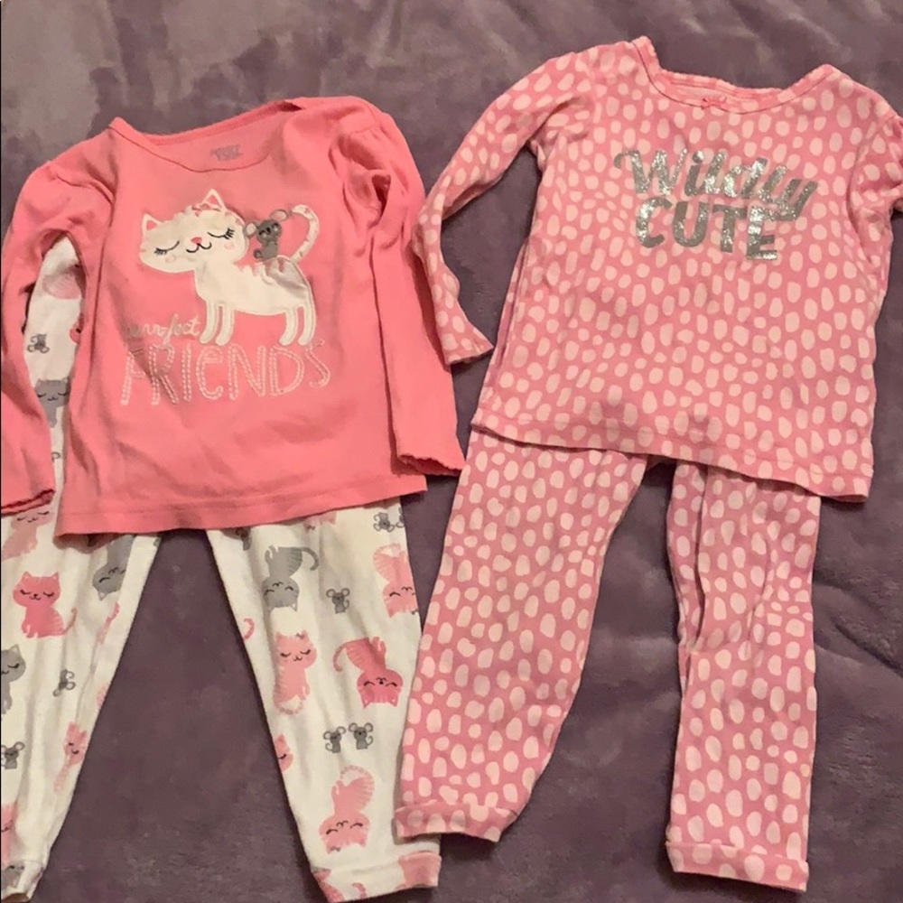 Long sleeve baby girl pajamas
